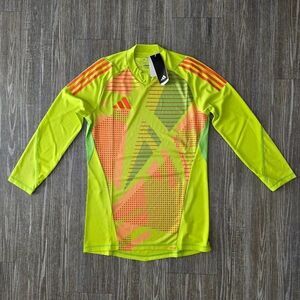Adidas Tiro 24 Pro Soccer Goalkeeper Jersey Yellow Slim Fit IK4907 Men’s Medium
